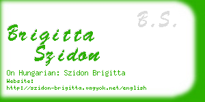 brigitta szidon business card